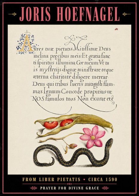 Joris Hoefnagel Prayer for Divine Grace No6 - Plakat