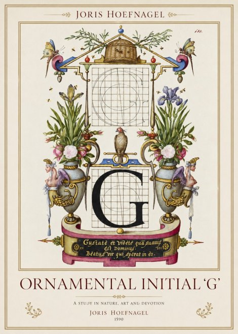 Joris Hoefnagel Ornamental Initial 'G' No1 - Plakat