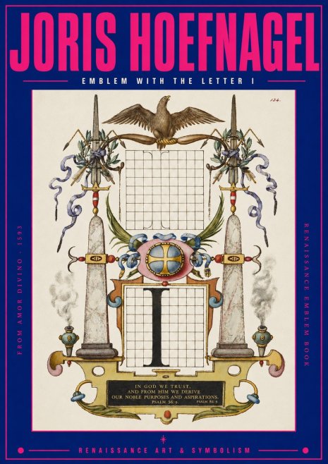 Joris Hoefnagel Ornamental Design with Dedicatory Inscription No3 - Plakat