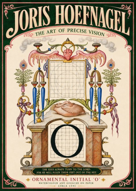 Joris Hoefnagel Ornamental Initial 'O' No6 - Plakat