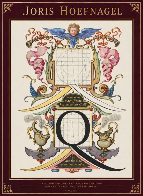 Joris Hoefnagel The Calligraphic Q No2 - Plakat