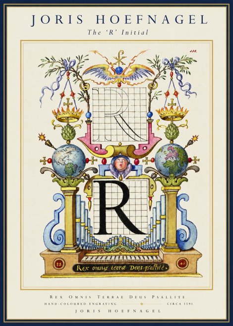 Joris Hoefnagel The 'R' Initial No1 - Plakat