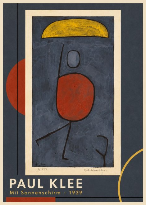 Paul Klee Mit Sonnenschirm No1 - Plakat