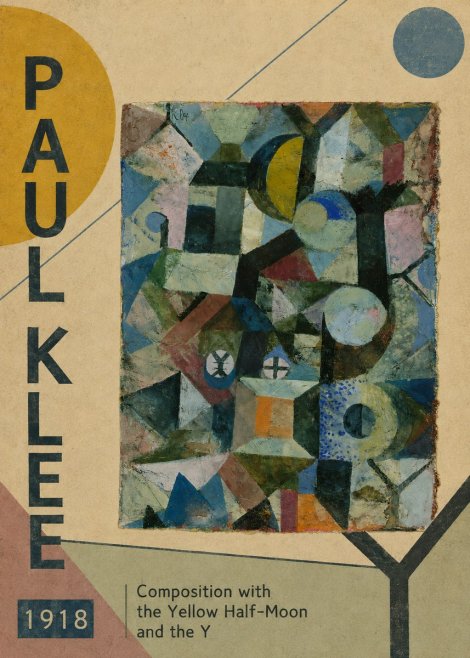 Paul Klee Composition with the Yellow Half-moon and the Y No3 - Plakat
