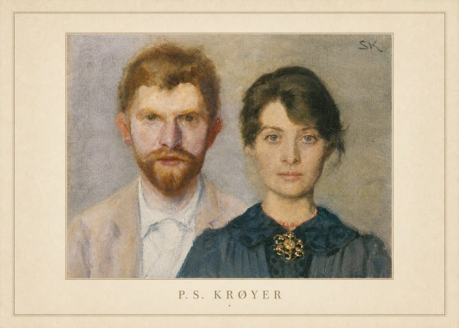 P.S. Krøyer Self-portrait with Marie Krøyer No4 - Plakat