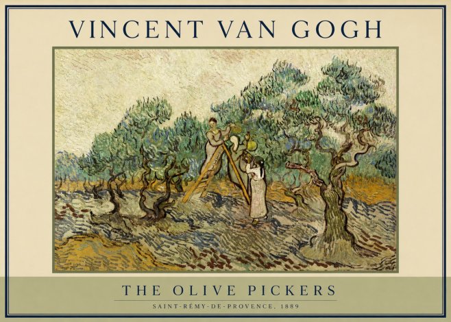 Van Gogh The Olive Pickers II No2 - Plakat