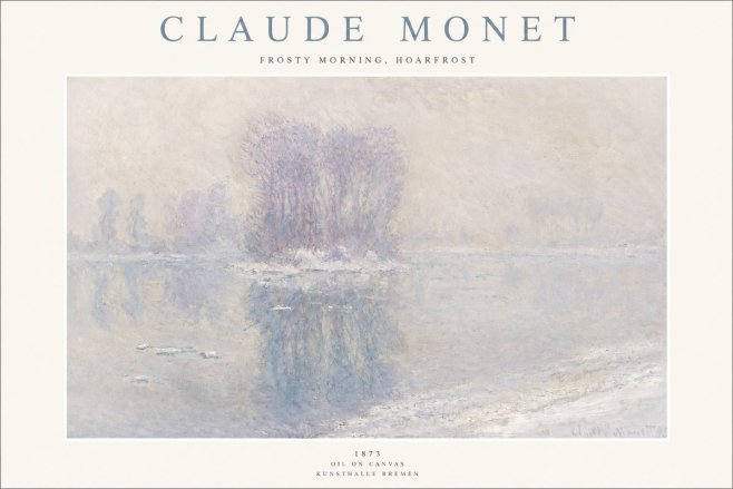 Monet Frosty Morning, Hoarfrost No1 - Plakat
