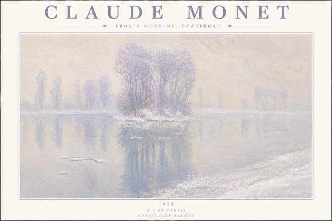 Monet Frosty Morning, Hoarfrost No6 - Plakat