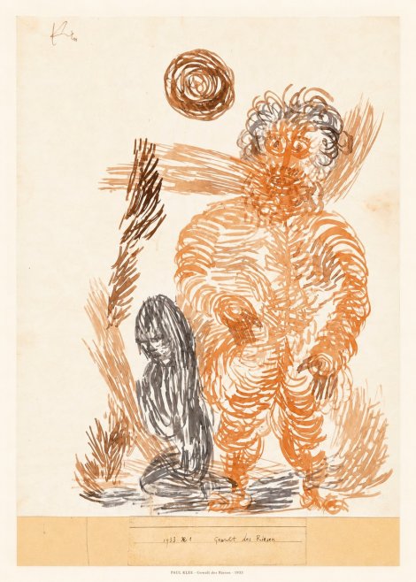Paul Klee Gewalt Des Riesen I No5 - Plakat