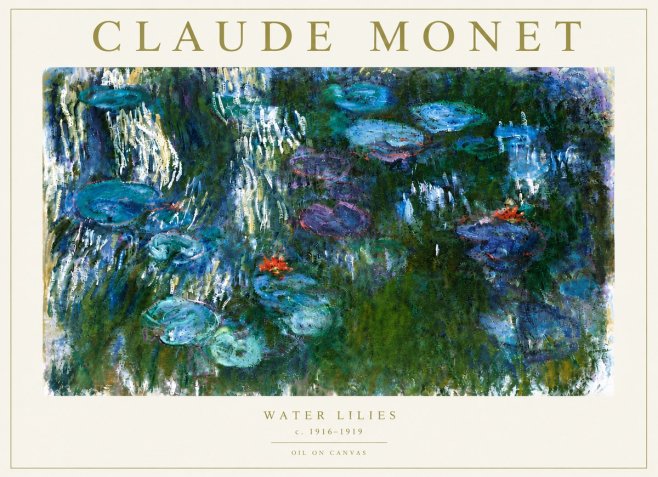 Monet Water Lilies IV No6 - Plakat