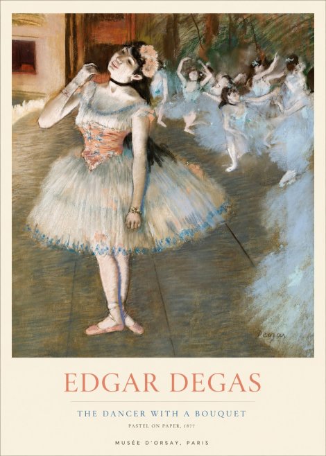 Edgar Degas The Dancer with a Bouquet No1 - Plakat