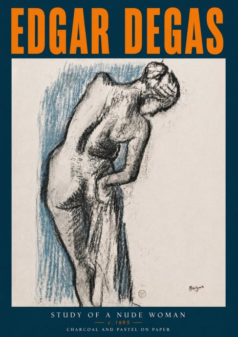 Edgar Degas Study of a Nude Woman II No5 - Plakat