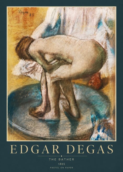 Edgar Degas The Bather No3 - Plakat