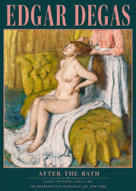 Edgar Degas After the Bath III No5 - Plakat