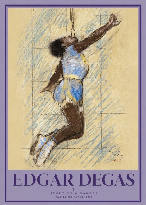 Edgar Degas Study of a Dancer No2 - Plakat