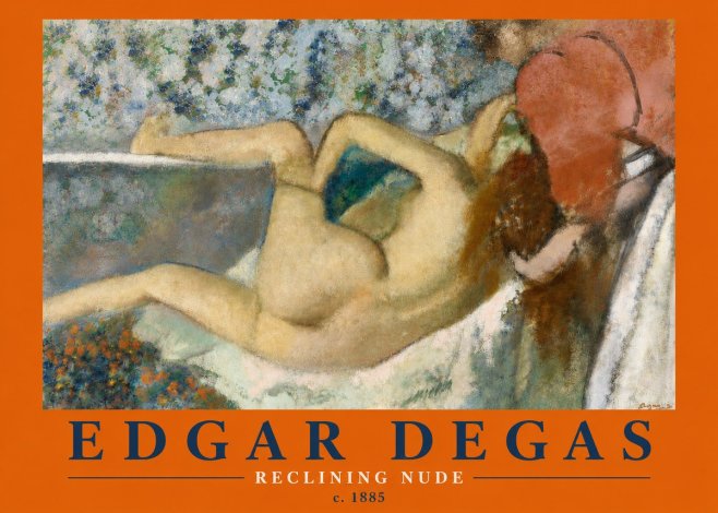 Edgar Degas Reclining Nude No4 - Plakat