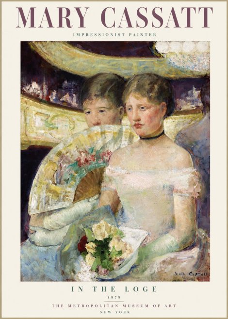 Mary Cassatt In the Loge No2 - Plakat