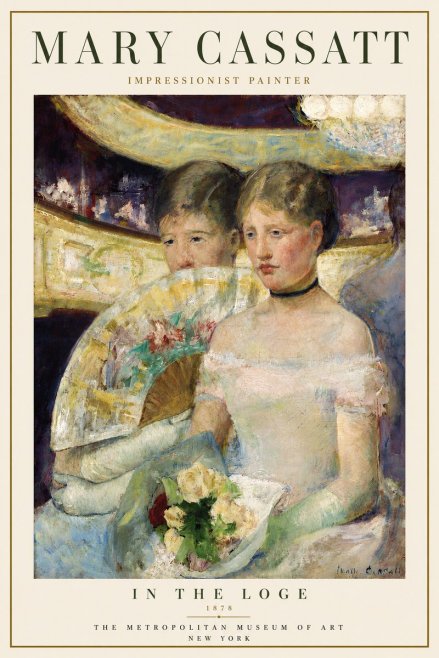 Mary Cassatt In the Loge No6 - Plakat