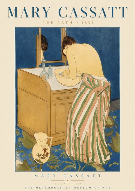 Mary Cassatt The Bath No3 - Plakat