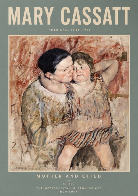 Mary Cassatt Mother and Child II No4 - Plakat