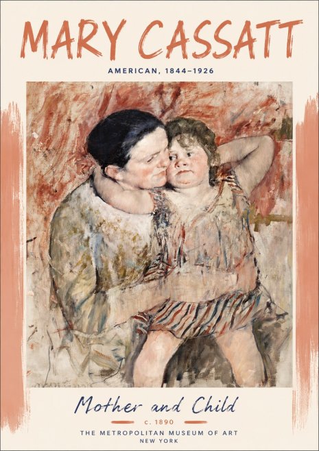 Mary Cassatt Mother and Child II No5 - Plakat