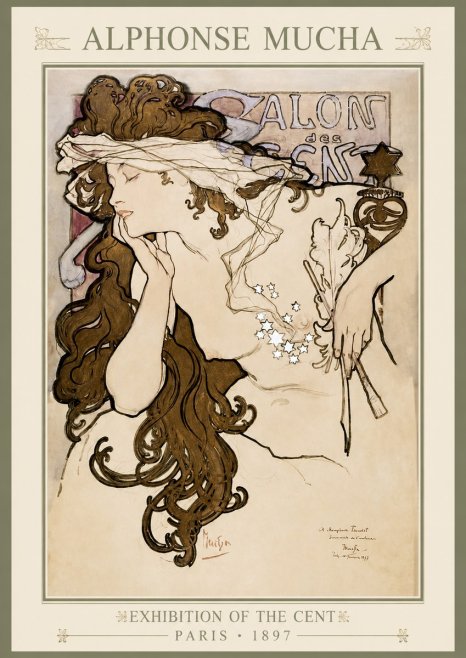 Mucha Salon Des Cent No1 - Plakat