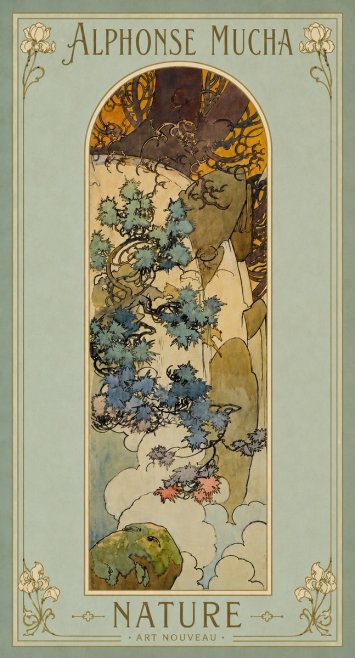 Mucha Nature No4 - Plakat