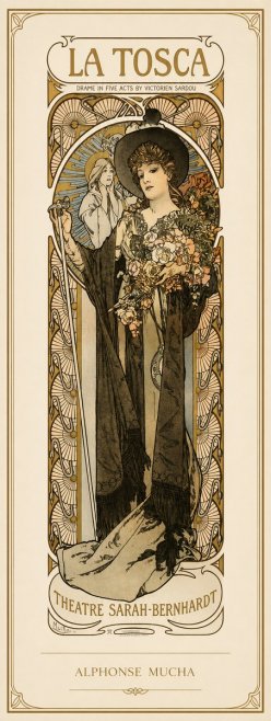 Mucha La Tosca No1 - Plakat