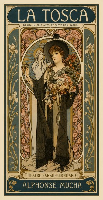 Mucha La Tosca No4 - Plakat