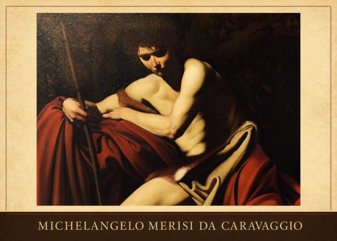 Michelangelo Merisi da Caravaggio Saint John the Baptist I No3 - Plakat