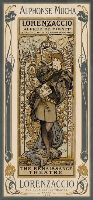 Mucha Lorenzaccio No6 - Plakat