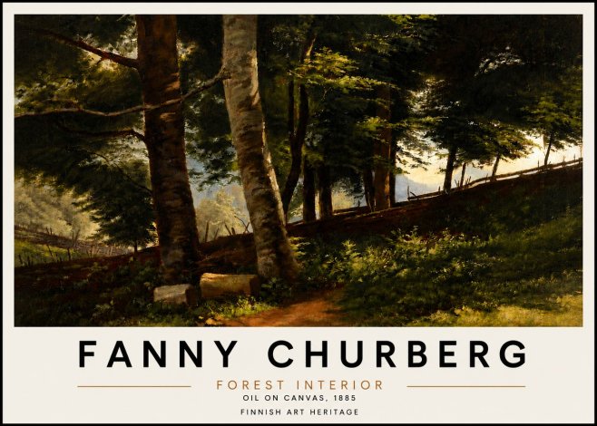 Fanny Churberg Forest Interior No4 - Plakat