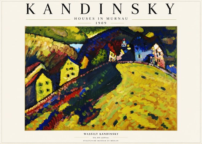 Kandinsky Houses in Murnau No3 - Plakat