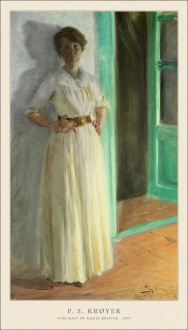 P.S. Krøyer Portrait of Marie Krøyer No3 - Plakat