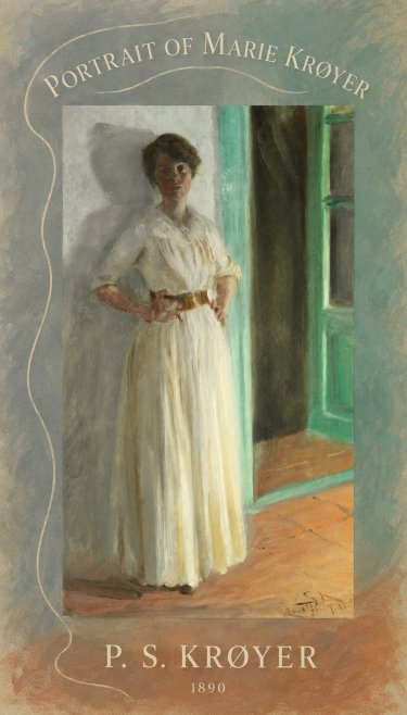 P.S. Krøyer Portrait of Marie Krøyer No5 - Plakat