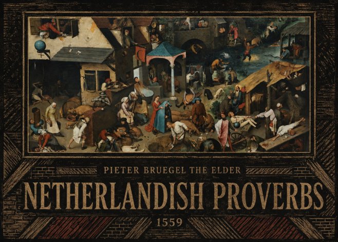 Pieter Bruegel Netherlandish Proverbs III No5 - Plakat