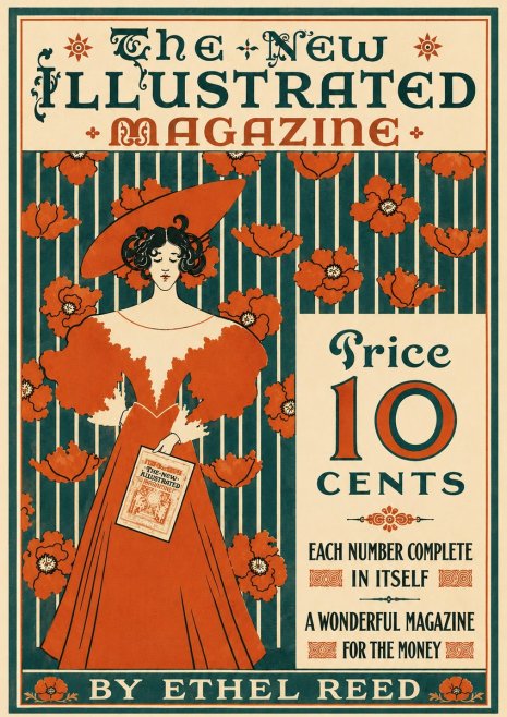 Ethel Reed The New Illustrated Magazine No6 - Plakat