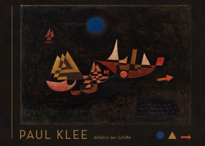 Paul Klee Abfahrt Der Schiffe No3 - Plakat