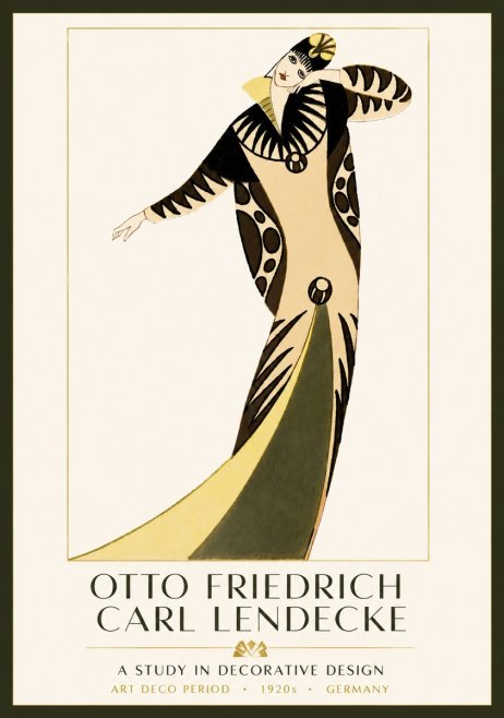 Otto Friedrich Carl Lendecke A Study in Decorative Design No3 - Plakat