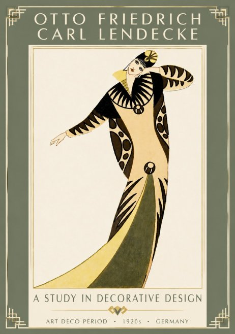 Otto Friedrich Carl Lendecke A Study in Decorative Design No5 - Plakat