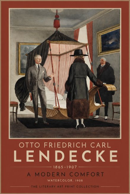 Otto Friedrich Carl Lendecke A Modern Comfort No4 - Plakat