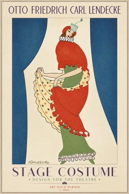 Otto Friedrich Carl Lendecke Stage Costume No4 - Plakat