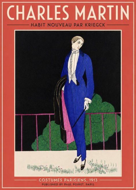 Charles Martin Habit Nouveau Par Kriegk No3 - Plakat