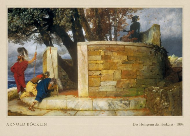 Arnold Böcklin Das Heiligtum Des Herkules I No4 - Plakat