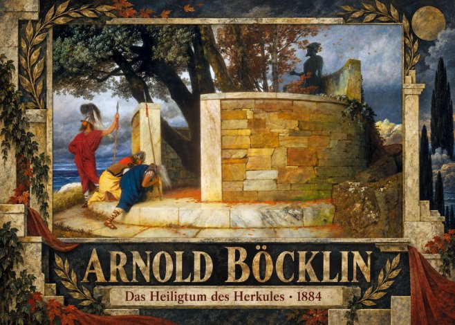 Arnold Böcklin Das Heiligtum Des Herkules I No5 - Plakat