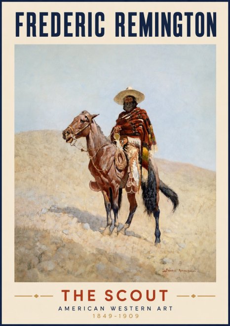 Frederic Remington The Scout I No3 - Plakat