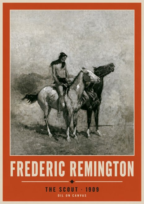 Frederic Remington The Scout II No2 - Plakat