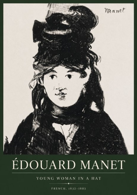 Édouard Manet Portrait of a Young Woman II No5 - Plakat