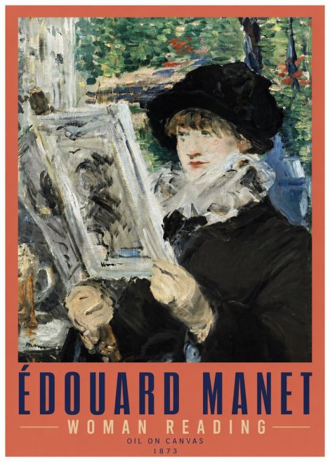 Édouard Manet Woman Reading No3 - Plakat
