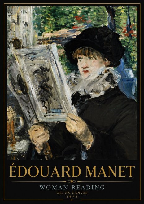 Édouard Manet Woman Reading No6 - Plakat
